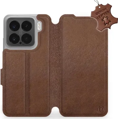 Produktbild von Echtleder Handyhülle für Xiaomi 15, Mobiwear Leather, Braun