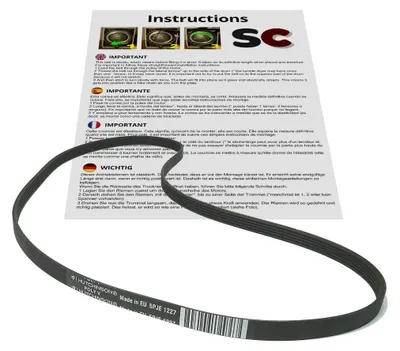 Keilrippenriemen für Waschmaschine, 5PJE 1227, elastisch