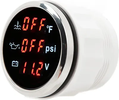 Obrázek produktu pro 52 mm Digitální ukazatel teploty vody 3 v 1, DC 9 až 32 V, přesný pro obytné vozy, jachty, lodě, automobily, motocykly