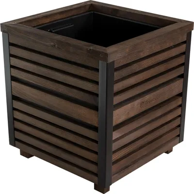 Produktbild von Greenspot Excellent Blumenkasten Holz 40x40cm Palisanderbraun Dunkel