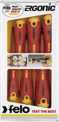 Produktbild von Felo 00041396198 Schraubendrehersatz Ergonic 6-teilig