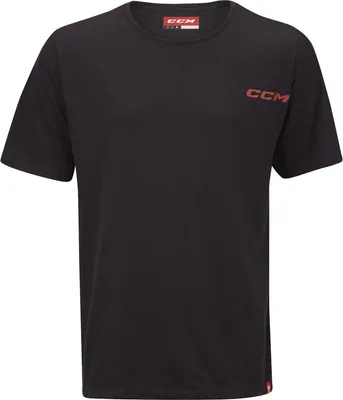 Obrázok produktu pre CCM Lumber Yard tričko pre dospelých, predné, zadné grafické, čierne, veľkosť: M