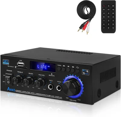 Produktbild von HiFi-Verstärker mit Bluetooth 5.0 – 40 Watt Stereoausgang – 2.0 Kanäle – für Heimkino und Karaoke