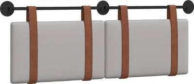 Immagine prodotto di Testata appesa Grigio Nuvola 150 x 55 x 5 cmPoliuretanoAntico