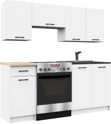 Zdjęcie produktu dla Zestaw kuchenny AKORD OLIWIA 1.8m Biała 180 cm 180x46x203 cm