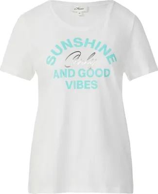Produktbild von S. Oliver T-Shirt white prin 46