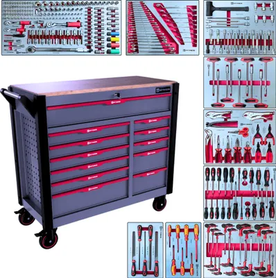 Produktbild von Wózek warsztatowy Toolcar Hüttenberg Jumbo Pro 12 Wózek narzędziowy
