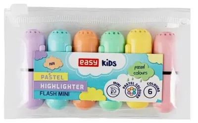 Obrázek produktu pro MINI PASTEL Sada zvýrazňovačů, 6 pastelových barev Spokey