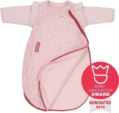 Obrázok produktu pre Nooga Spací vak 4 ročné obdobia Cocono 60 cm Pink Dots 0 - 8 mesiacov