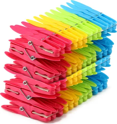 Produktbild von com-four® 24x Wäscheklammern mit Softgrip, Klammern mit starkem Halt zum Aufhängen von Bettwäsche, Wäscheklammern zum Wäscheaufhängen