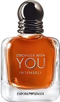 Produktbild von Emporio Armani Stronger With You Intensely, Männer, 50 ml, Nicht nachfüllbare Flasche, Rosa Pfeffer, Vanille, Bernstein