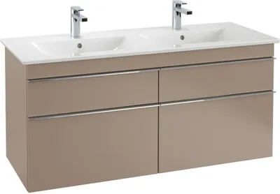 Produktbild von Villeroy & Boch V&B Waschtischunterschrank VENTICELLO 1253x590x502mm Gr Vers 1 chr gls wh