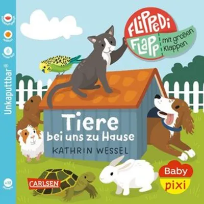 Produktbild von Baby Pixi (unkaputtbar) 189: Flippediflapp: Tiere bei uns zu Hause