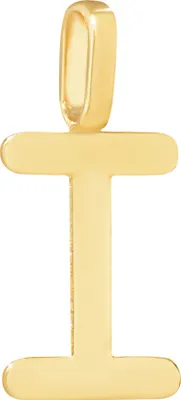 Produktbild von NKlaus Kettenanhänger Buchstabe I 333 Gelb gold 8 Karat 12x7mm Amulett Anhänger 14461