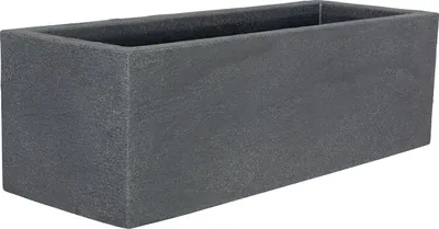 Produktbild von Pflanzkübel KUBUS rechteckig 80 cm lang aus Kunststoff in anthrazit