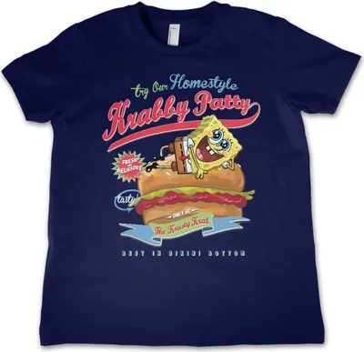 Produktbild von Homestyle Krabby Patty Kids T-Shirt - 6Years-S  - Navy