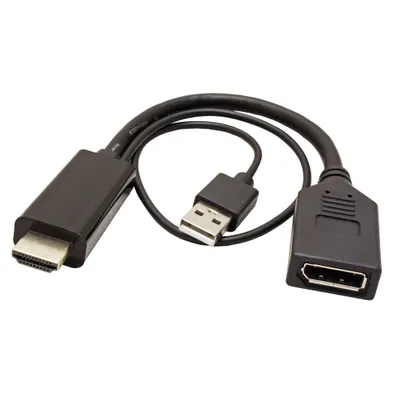 Obrázek produktu pro ROLINE 12.03.3147, 0,15 m, HDMI + USB, DisplayPort, Samec, Samice, Přímý