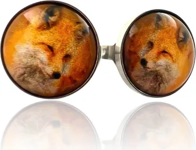 Produktbild von Ohrringe Ohrstecker 316L Chirurgenstahl mit Fuchs