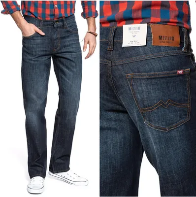 Produktbild von MUSTANG, Herren Jeanshosen, Straight fit, BIG SUR, W32 L34, Blau, Jeans, baggyjeans, buggy