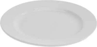 Produktbild von 12 x Dessertteller, Frühstücksteller, Porzellan, creme weiß, Ø 18 cm, rund
