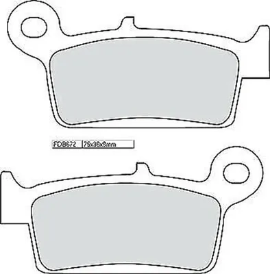Produktbild von FERODO Bremsbeläge Satz Vorne für HONDA MOTORCYCLES NH FDB672EF