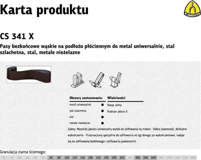 Immagine prodotto di KLINGSPOR NAHTLOSER GÜRTEL. 50* 800 gr.120 CS341X /1 Stk.