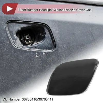 Produktbild von Front Left Side Bumper Headlight Washer Nozzle Cover Cap Nr.30763410/30763411 Bumper Trim Nozzle Cover Für Volvo XC60 2009-2013 Schwarz Kunststoff 1 Stück
