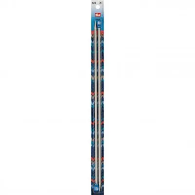 Produktbild von PRYM Jackenstricknadeln ALU, 40 cm, Ø 5,50 mm, grau