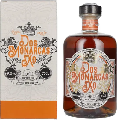Produktbild von Dos Monarcas XO Panama Aged Spice 40% Vol. 0,7l in Geschenkbox