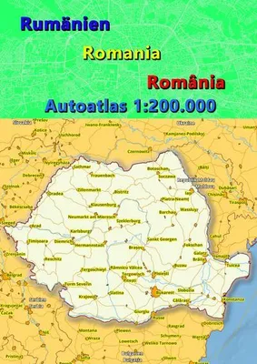 Produktbild von Rumänien Autoatlas, Straßenatlas 2023/2024 1:200.000 (România)