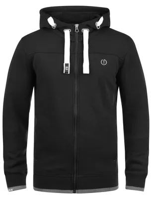 Produktbild von Solid SDBenjaminZip Herren Sweatjacke Kapuzenjacke Hoodie mit Kapuze Reißverschluss Kordelzug Baumwollmischung Regular fit
