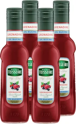 Produktbild von Teisseire Getränke-Sirup Grenadine 0% Zucker 0,25L (4er Pack)