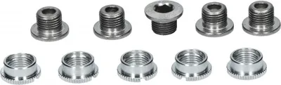 Image de Vis de plateau SHIMANO + écrou 5 - Kit pour fixation de plateau, env. ...