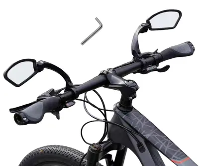 Obrázok produktu pre Zrkadlá na bicykel, 2 kusy, nastaviteľné, vhodné pre elektrické bicykle, pre ľavú stranu, priemer 22-25 mm