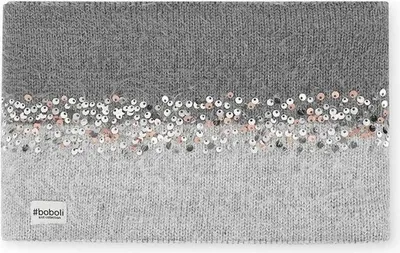 Produktbild von Boboli gestrickter Winterschal für Jungen und Mädchen, Grau meliert, Größe M