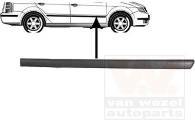 Produktbild von VAN WEZEL Zierleiste für die Tür Vorne Rechts Leiste für SKODA Fabia I Combi (6Y5) 7625424