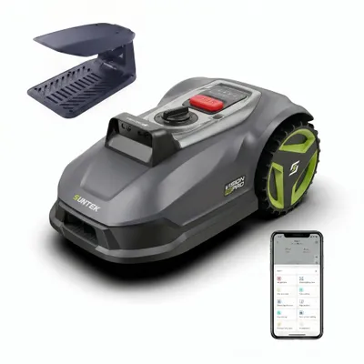 Produktbild von SUNTEK SRM4050 Dreifach-Kamera-System Mähroboter ohne Begrenzungskabel mit Garage, Multizonen-ManagementKI-Kartierung | App-Steuerung für 500 m²