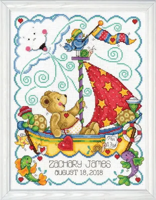 Produktbild von Tobin Home Crafts Kreuzstich Stickpackung "Wegsegeln", Zählmuster, 28x36cm