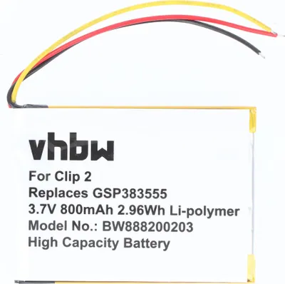 Zdjęcie produktu dla Akumulator zamiennik JBL GSP383555 do głośników (800 mAh, 3,7 V, Li-Polymer)