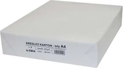Produktbild von Zeichenkarton A4-Aquarell, 220g/m2, 200 Blatt, weiß