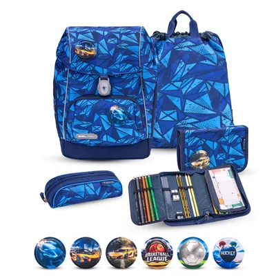 Produktbild von Belmil Premium Comfy Plus Schulranzenset 5-teilig - Glacier Blue