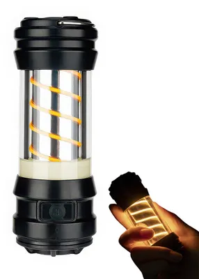 Produktbild von Campinglaterne, Outdoor Laterne Camping, USB-aufladbare LED-Laterne und Taschenlampe mit 7 Modi, über 40 Stunden Leuchtdauer