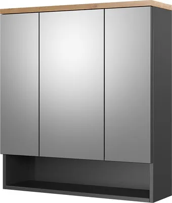 Obrázok produktu pre Kúpeľňová zrkadlová skrinka Vicco Eden antracitová 70 x 77.5 cm, Model 36896