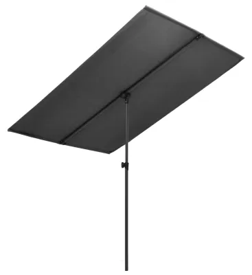 Image de Parasol - Parasol de jardin - Parasol de terrasse - Parasol rectangulaire - Parasol pour balcon - 200x130 cm