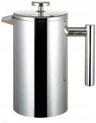 Produktbild von French Press 350 ml Stahlsieb-Kaffeebrüher-doppelschichtige