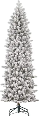 Produktbild von Black Box Trees Harma Schmaler Künstlicher Weihnachtsbaum - H185 x Ø63 cm - Grün gefrostet