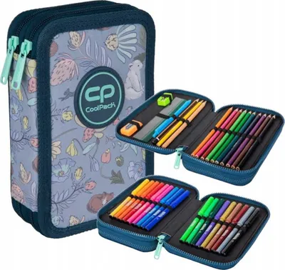 Zdjęcie produktu dla CoolPack | piórnik Jumper 2 - In The Forest - 2-komorowy - kompletny zestaw do szkoły