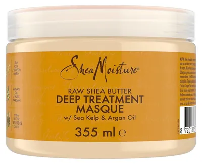 Immagine prodotto di SheaMoisture Maschera per capelli al burro di karité puro – crema per capelli ricca di idratazione, senza solfati, con olio di argan e alghe marine – ideale per capelli spessi, secchi o ricci – 1 flacone da 355 ml – Formato: 355 ml