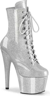 Produktbild von ADORE-1020GP Damen Booties von Pleaser, Silber , EU 43, US 13