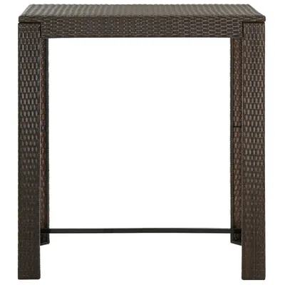 Immagine prodotto di vidaXL Tavolo bar da giardino marrone 100x60,5x110,5 cm in poly rattan